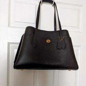 Coach Pebble Leather Lora Carryall 30